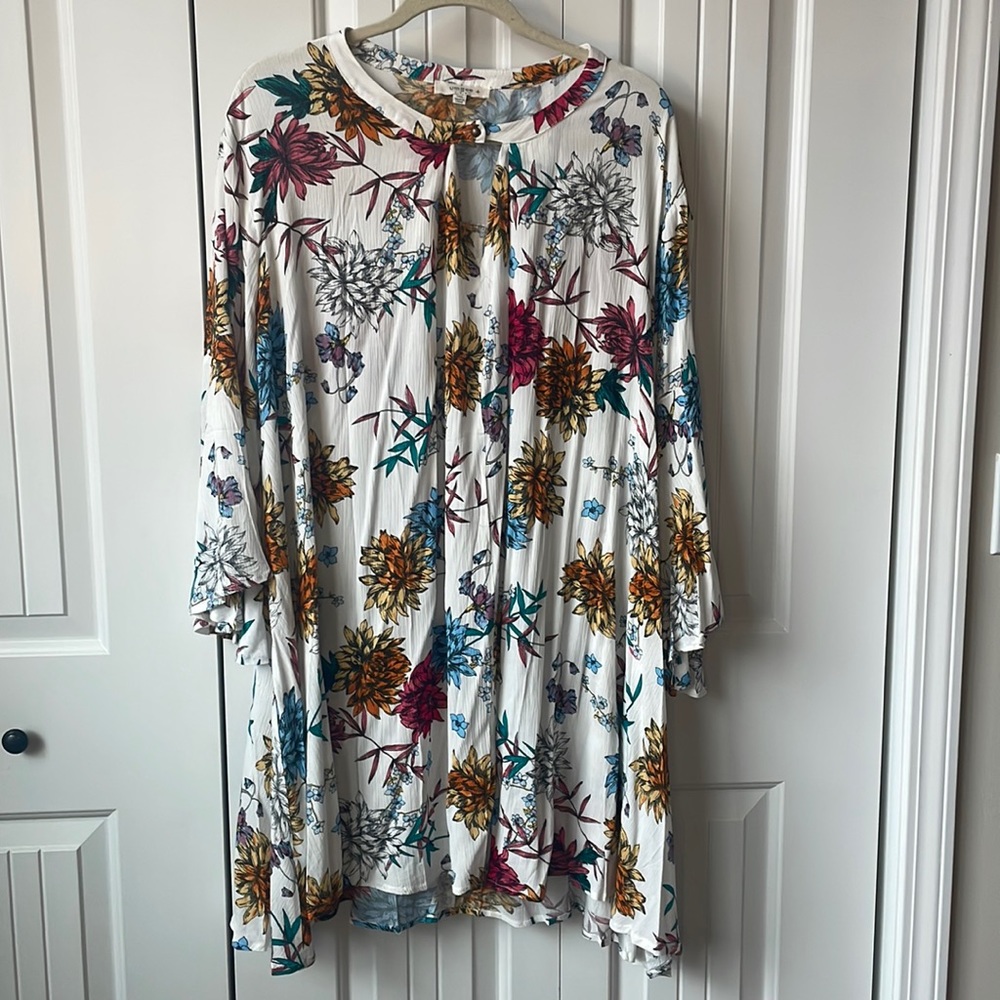 Umgee Floral tunic dress
